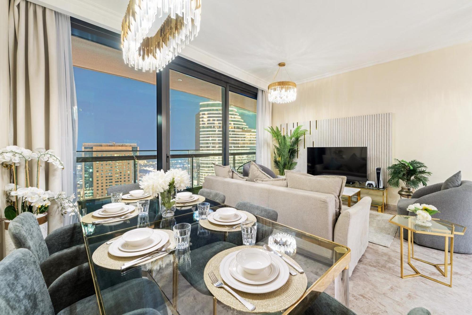 First Class 2Br With Full Dubai Skyline & Sea View エクステリア 写真