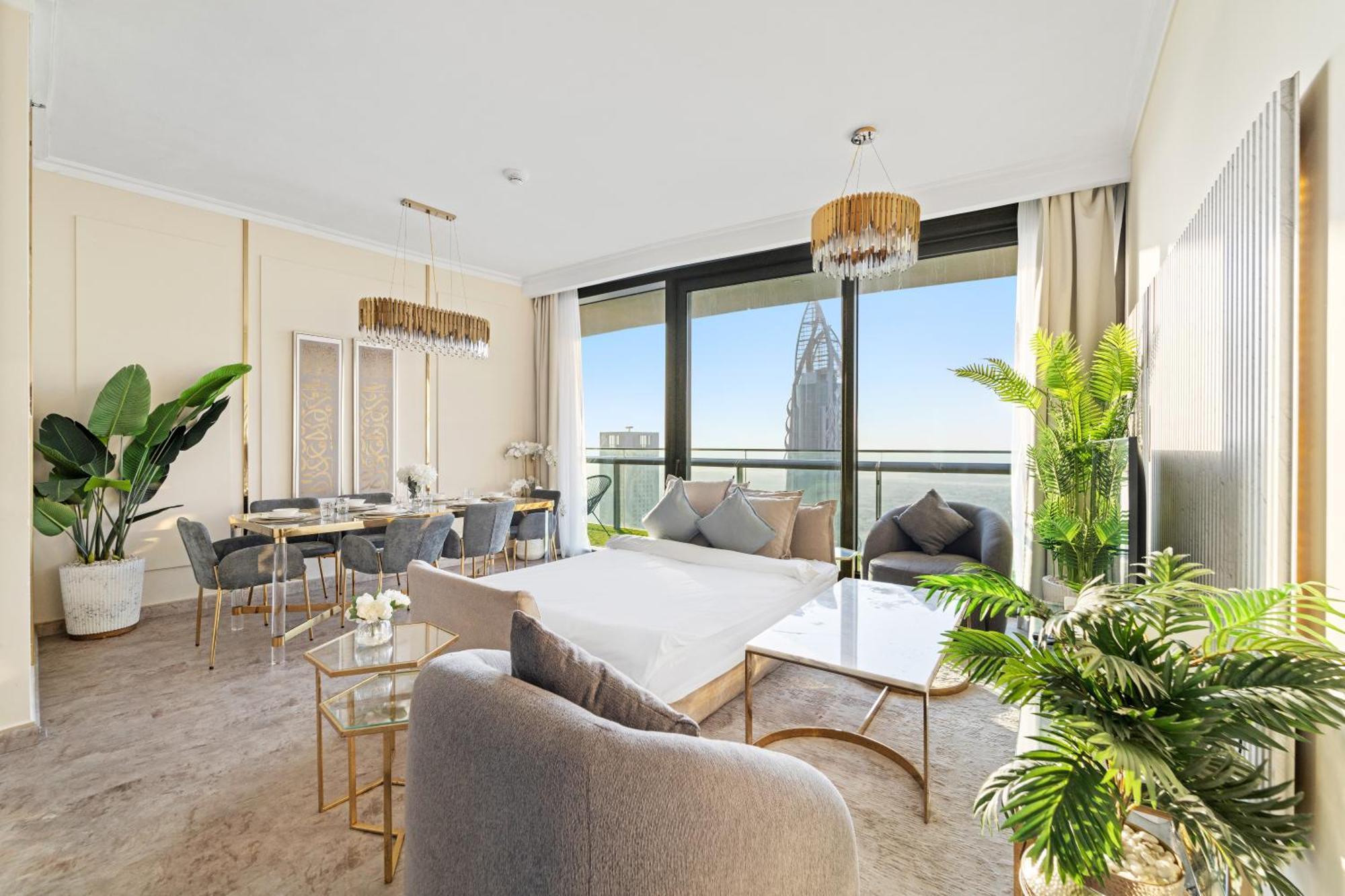 First Class 2Br With Full Dubai Skyline & Sea View エクステリア 写真