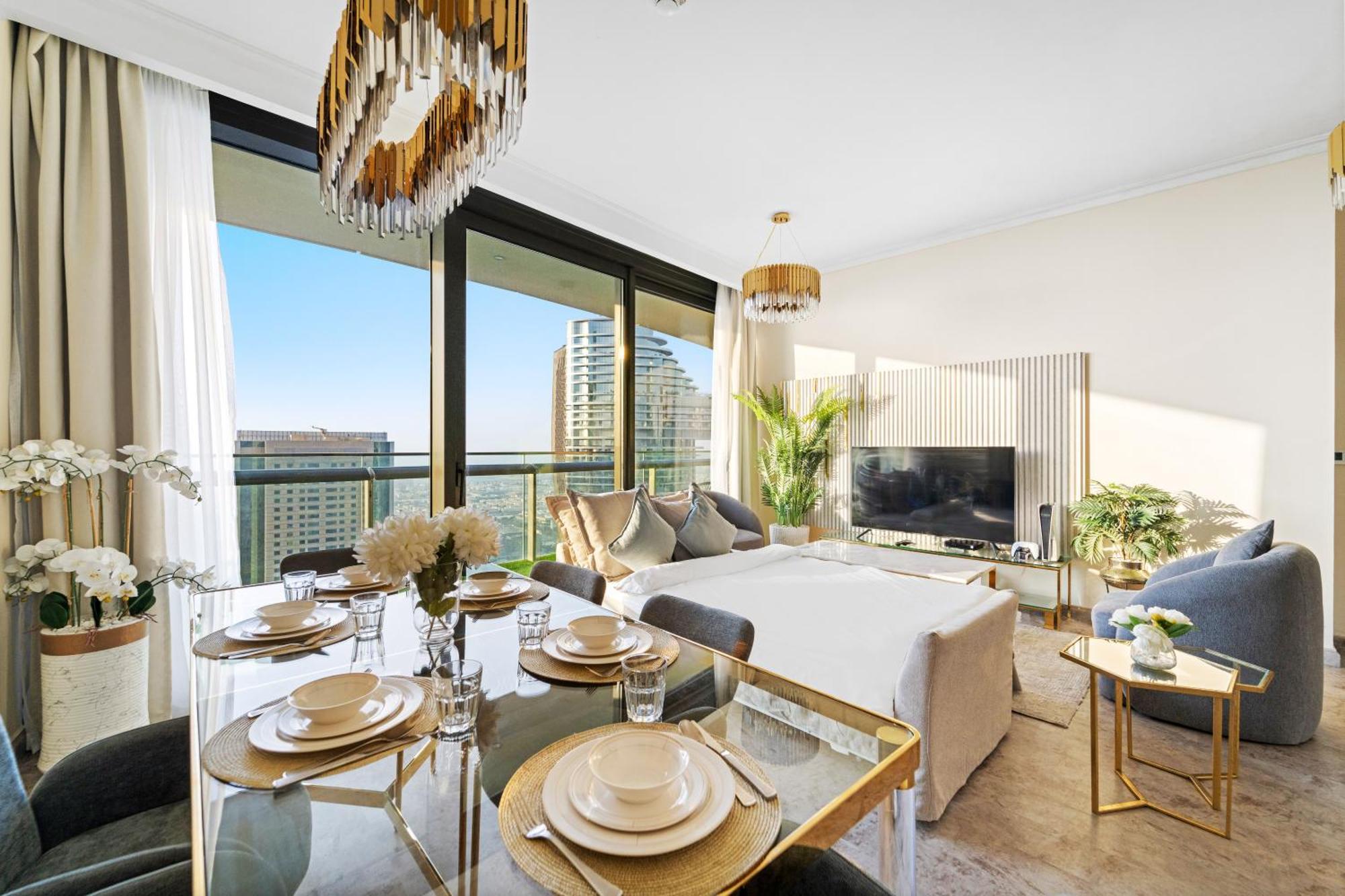 First Class 2Br With Full Dubai Skyline & Sea View エクステリア 写真