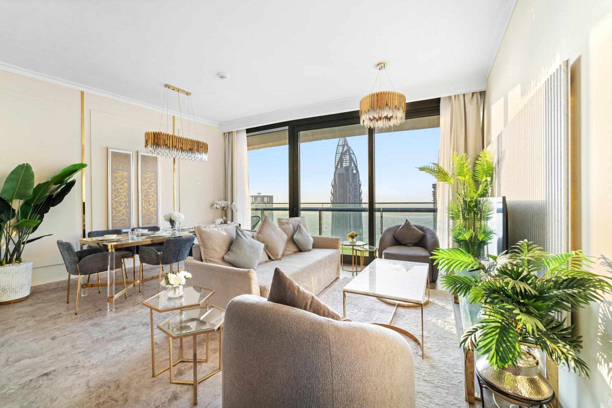 First Class 2Br With Full Dubai Skyline & Sea View エクステリア 写真